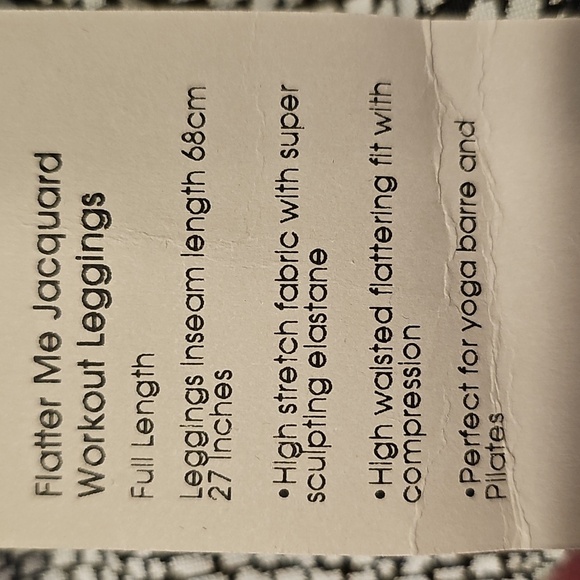 Sweaty Betty Flatter Me Jacquard Workout Legging Black/White Size XL NWT - Picture 5 of 8